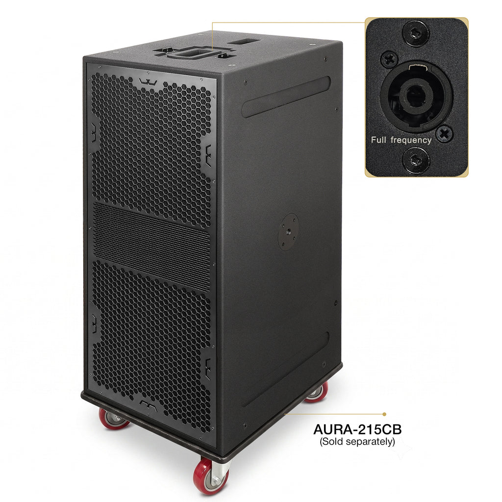 MODE Audio AURA6-SPACER | MODE Audio Vertical Height Spacer for AURA-6.2/6.4 Series Column Array Loudspeakers, Black - Caster Board, Speaker Output