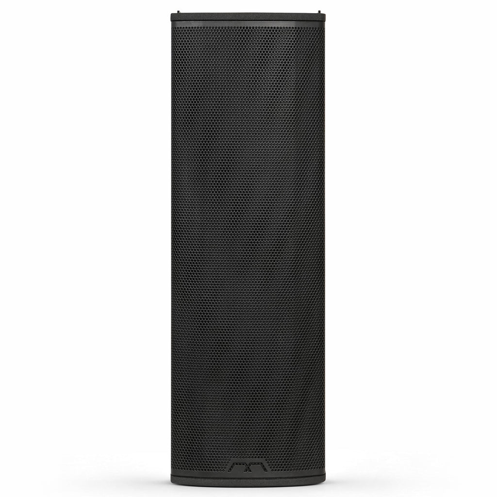 MODE Audio AURA-6.2 | AURA Series 2-Way 600W Passive Column Array Loudspeaker w/ LAVOCE 2 x 6.5" Woofers, Wall-Mount Bracket, Plywood, Black - Front Panel