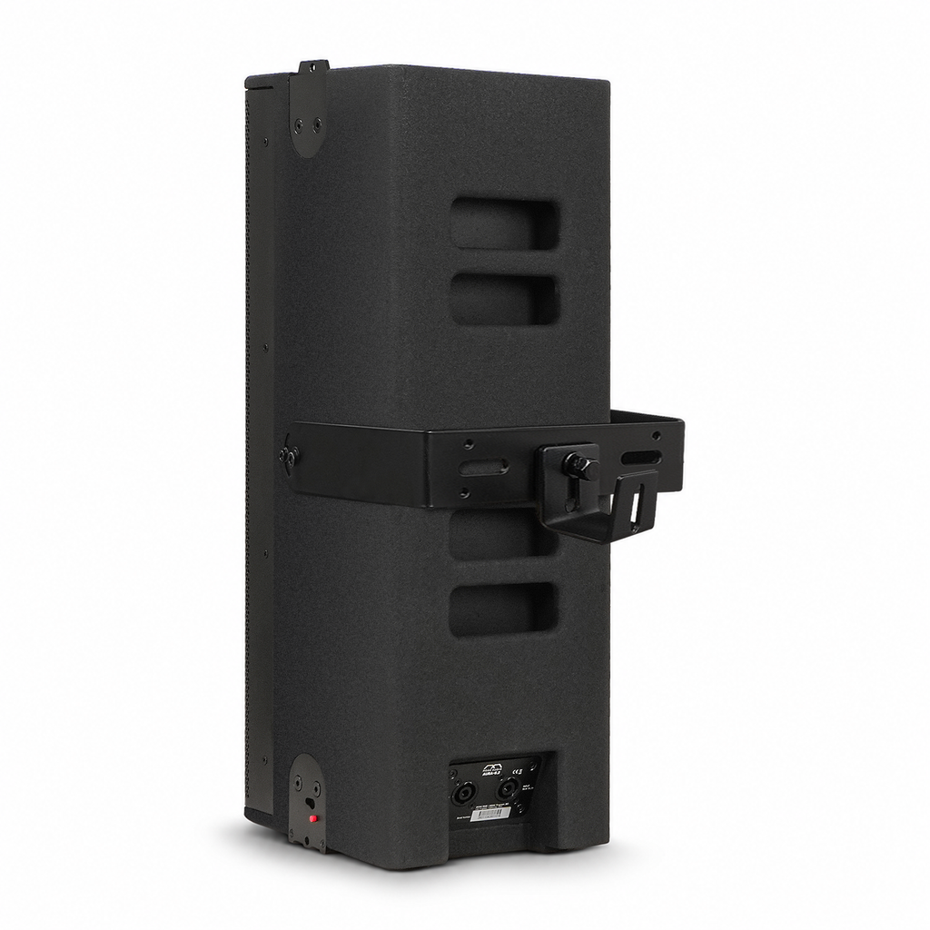 MODE Audio AURA-6.2 | AURA Series 2-Way 600W Passive Column Array Loudspeaker w/ LAVOCE 2 x 6.5" Woofers, Wall-Mount Bracket, Plywood, Black - Rear Wall-Mount Bracket