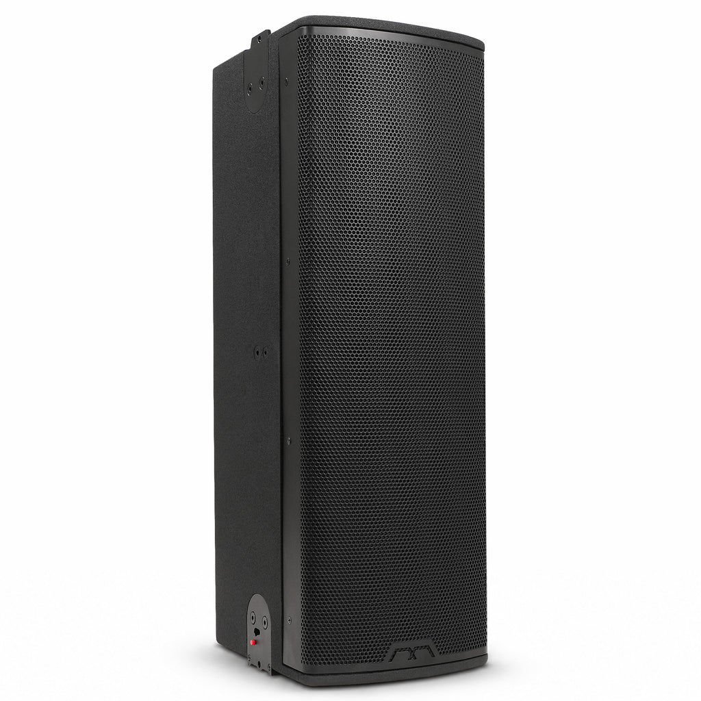 MODE Audio AURA-6.2 | AURA Series 2-Way 600W Passive Column Array Loudspeaker w/ LAVOCE 2 x 6.5" Woofers, Wall-Mount Bracket, Plywood, Black - Right View
