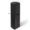 MODE Audio AURA-6.4 | AURA Series 2-Way 1000W Passive Column Array Loudspeaker w/ LAVOCE 4 x 6.5" Woofers, Wall-Mount Bracket, Plywood, Black - Size and Dimensions