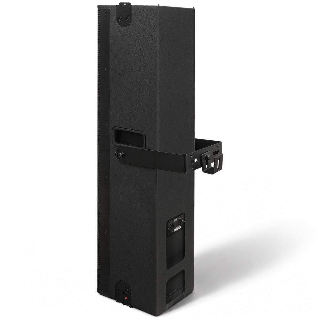 MODE Audio AURA-6.4 | AURA Series 2-Way 1000W Passive Column Array Loudspeaker w/ LAVOCE 4 x 6.5" Woofers, Wall-Mount Bracket, Plywood, Black - Rear Wall-Mount Bracket
