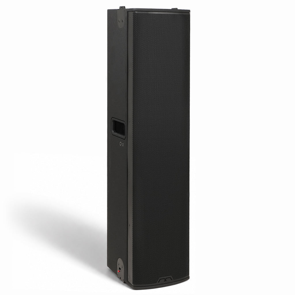MODE Audio AURA-6.4 | AURA Series 2-Way 1000W Passive Column Array Loudspeaker w/ LAVOCE 4 x 6.5" Woofers, Wall-Mount Bracket, Plywood, Black - Right View