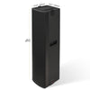 AURA-6.4A | AURA Series 2-Way 1000W Powered Column Array Loudspeaker w/ LAVOCE 4 x 6.5" Woofers, Class-D, DSP, TWS, Wall-Mount Bracket, Plywood, Black - Size and Dimensions