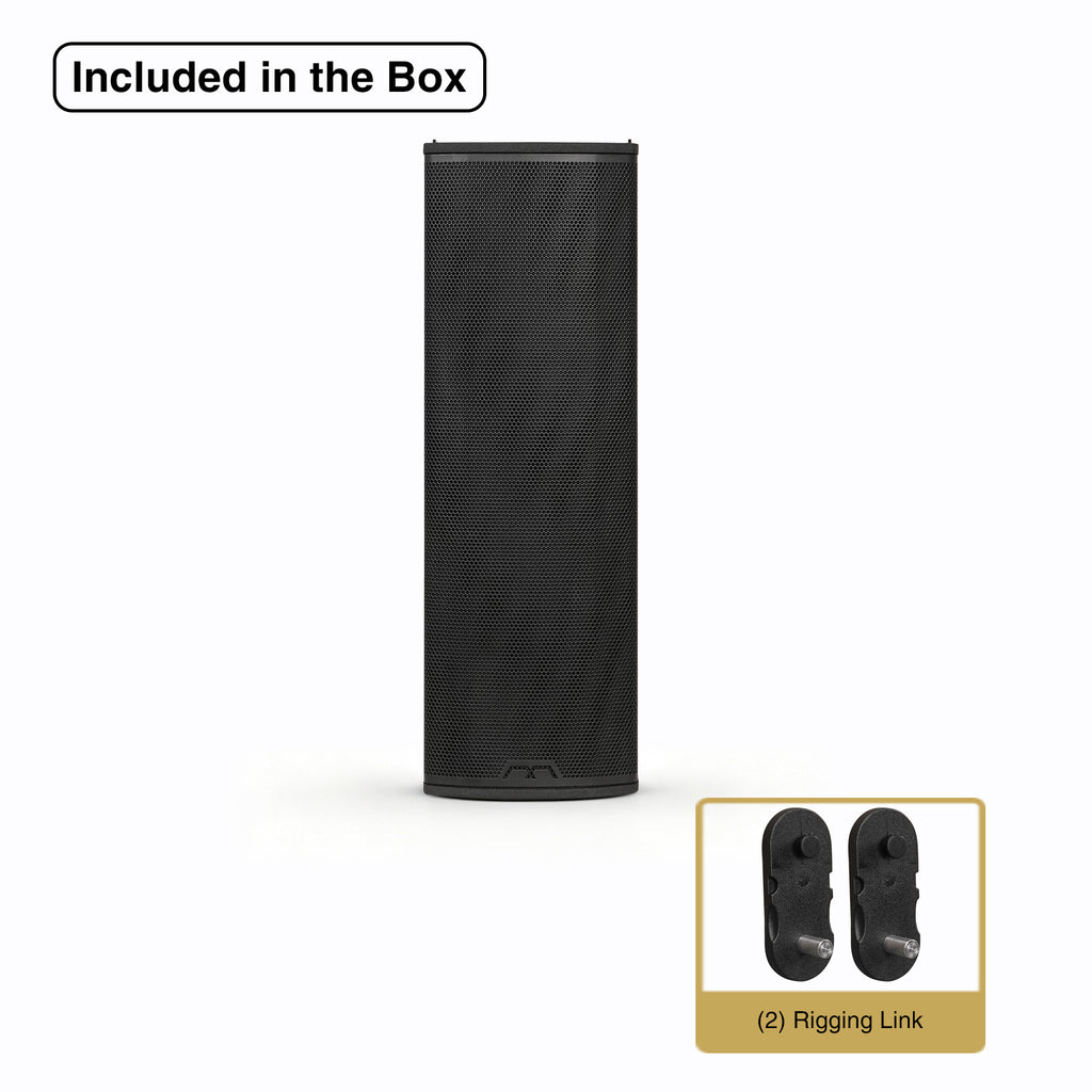 MODE Audio AURA6-SPACER | MODE Audio Vertical Height Spacer for AURA-6.2/6.4 Series Column Array Loudspeakers, Black - Package Contents, Included in the Box