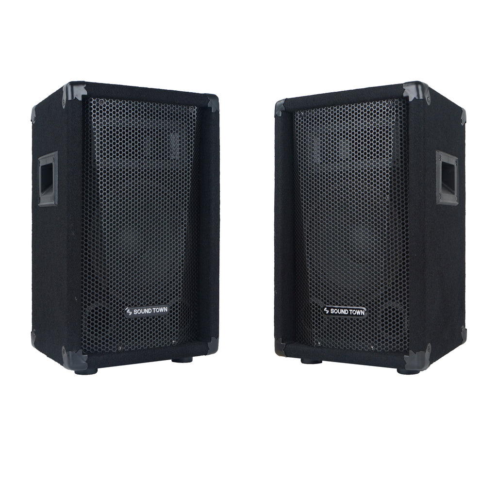 The Sound Town CALLISTO-10-PAIR 2-Pack affordable 10" full-range passive DJ/PA speaker that comes with 150W RMS and 300W peak power handling.