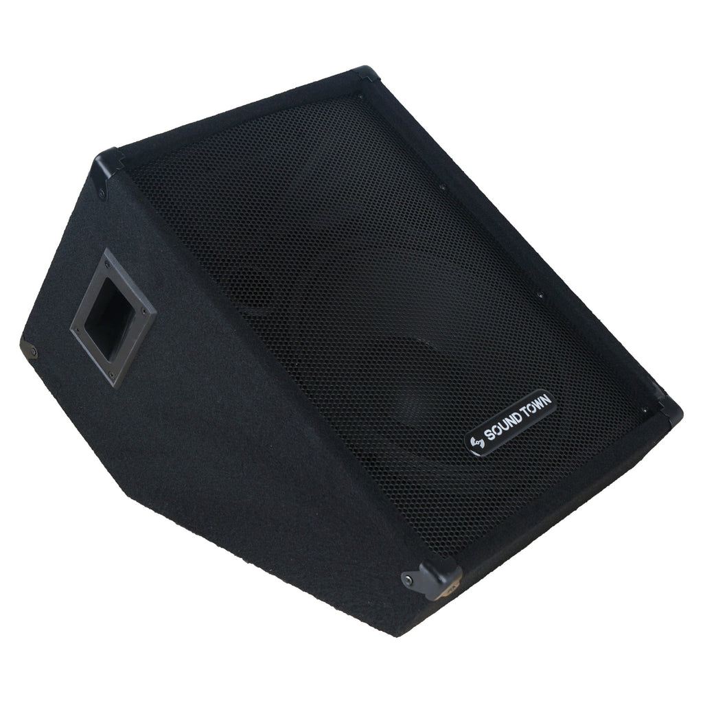 Sound Town CALLISTO-12M-R | REFURBISHED: CALLISTO Series 12" affordable passive 400 Watts stage monitor speaker with impressive quality and great portability - Right Panel