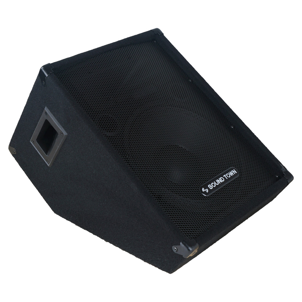 Sound Town CALLISTO-12M-PAIR CALLISTO Series 12" affordable passive 400 Watts stage monitor speaker with impressive quality and great portability - Right Panel