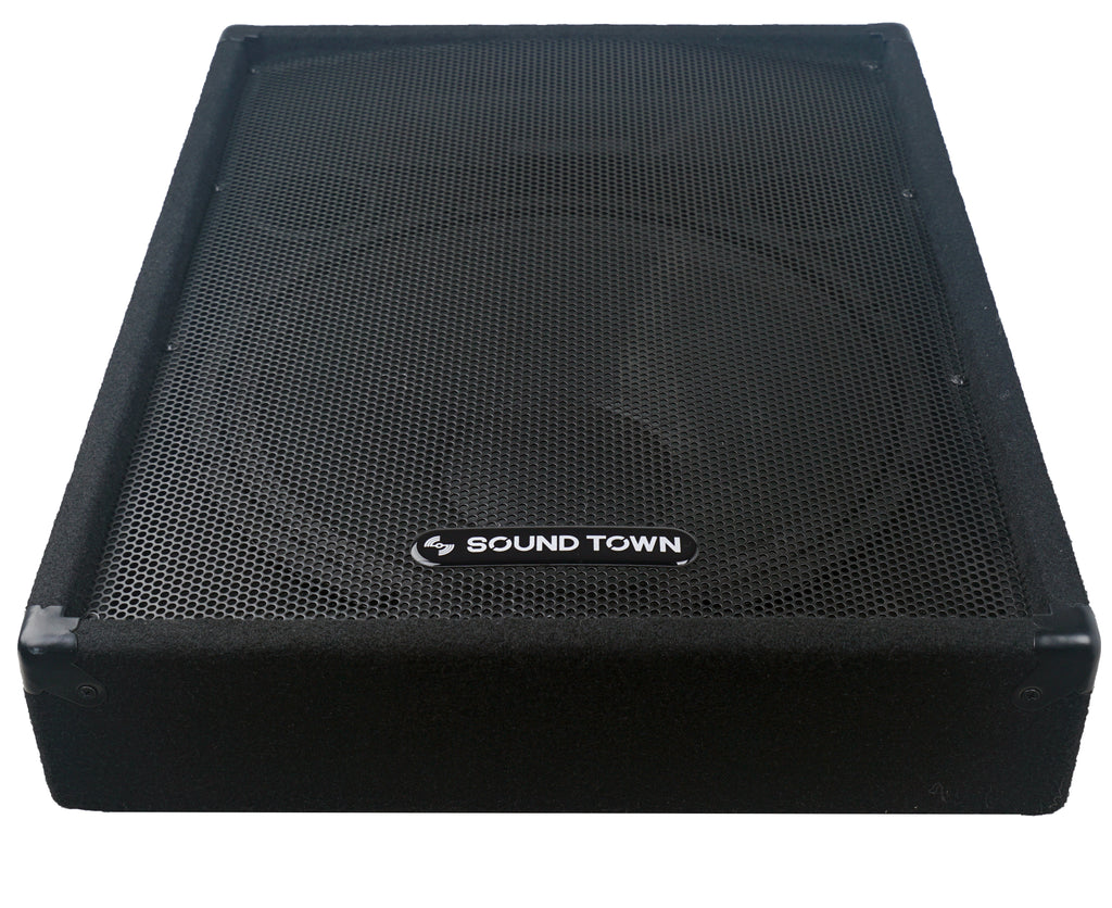 Sound Town CALLISTO-15M CALLISTO Series 500W 15" Professional-grad Passive 2-way Stage Monitor Speaker with impressive quality and great portability - full metal Grille