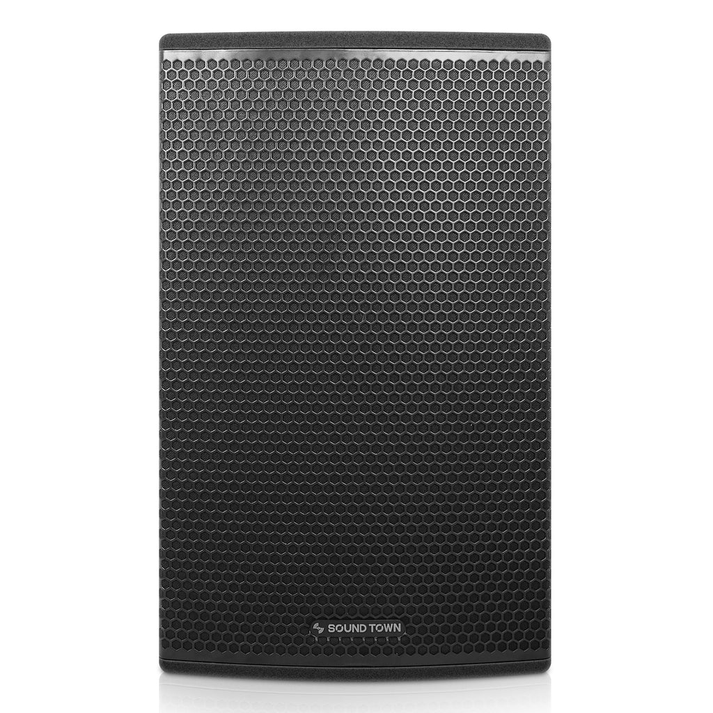 Sound Town CARME-112BG3-R | REFURBISHED: CARME Series 12" 700W 2-Way Professional PA DJ Speaker, Black w/Titanium Driver for Installation, Live Sound, Karaoke, Bar, Church-Front