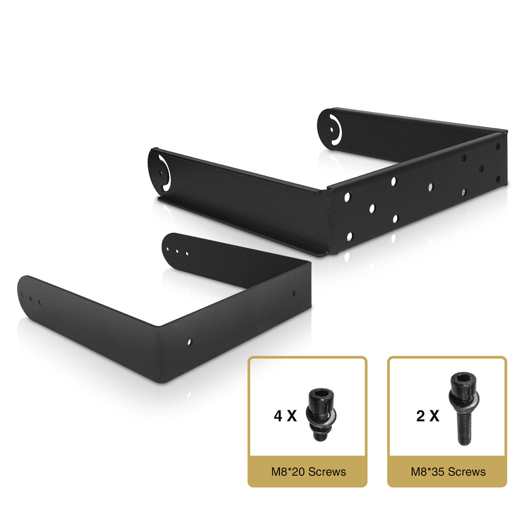 Sound Town CARME-112BUB-V | CARME Series Vertical Wall Mount Bracket for CARME-112BG3, Black-Right 
