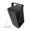 Sound Town CARME-112BUB-V | CARME Series Vertical Wall Mount Bracket for CARME-112BG3, Black-U Bracket Installation 
