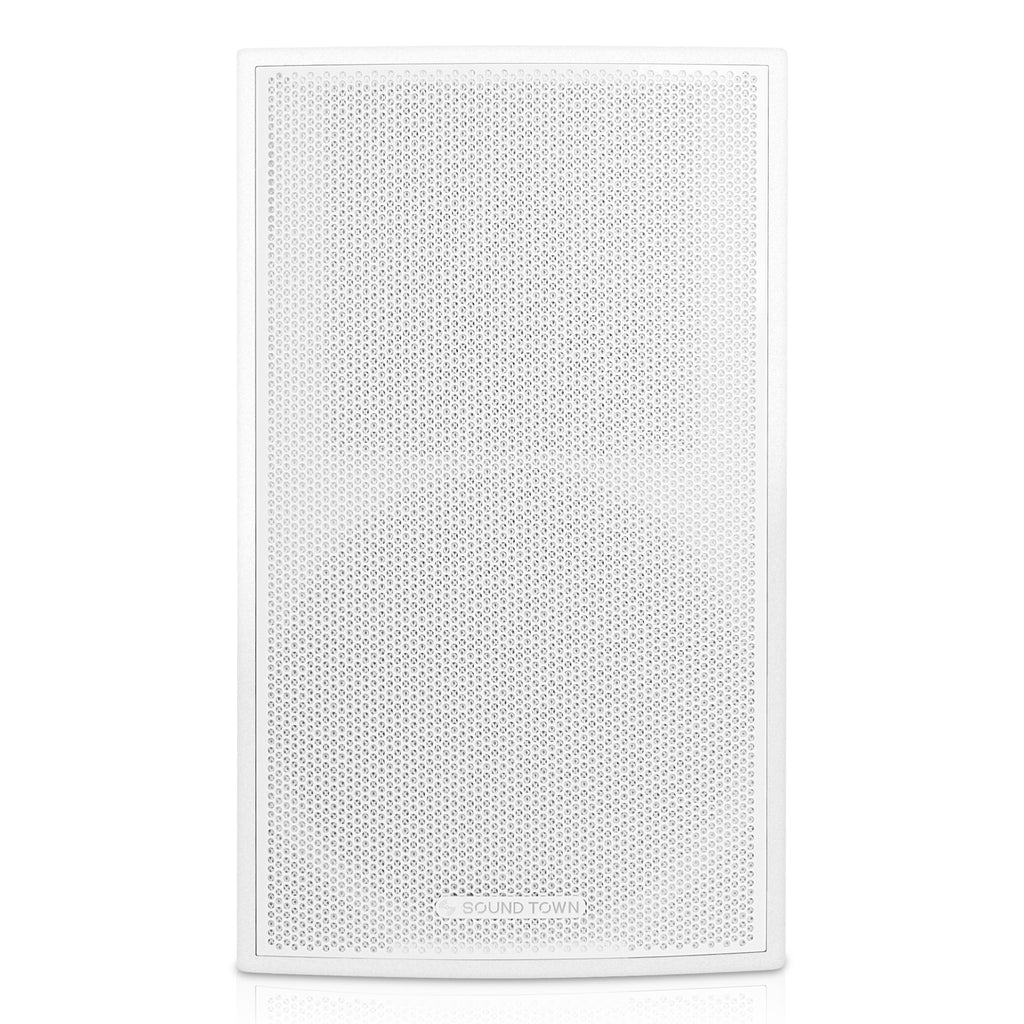 Sound Town CARME-115WPW | CARME Series 15" 2-Way Powered PA DJ Speaker, White w/ Onboard DSP, Birch Plywood for Installation, Live Sound, Karaoke, Bar, Church - Front Panel