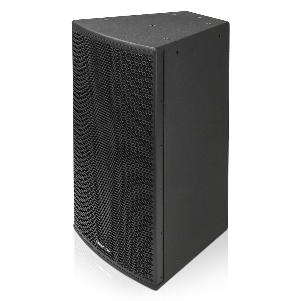 CARME-153B | CARME Series 15" 3-Way 1900W Passive PA Speaker with Neodymium Drivers, Bi-Amp, Birch Plywood, Black - Left View