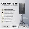 CARME-153B | 15" 3-Way Passive Bi-Amp PA Speaker for Powerful Full-Range Sound