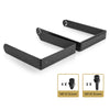 CARME-153BUB-V | CARME Series Vertical Wall Mount Bracket for CARME-153B, Black - Right View