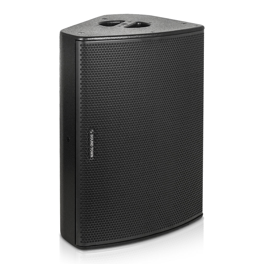 Sound Town CARME-15MM-R | REFURBISHED: CARME SERIES 15" Multipurpose Loudspeaker, w/ Compression Driver for Installation, Live Sound, Karaoke, Bar, Church, Black-Side-Position