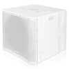Sound Town CARME-15SWPW | CARME Series 1400W 15” Powered Subwoofer with DSP, LPF, Birch Plywood, White - Left Panel
