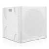 Sound Town CARME-15SWPW | CARME Series 1400W 15” Powered Subwoofer with DSP, LPF, Birch Plywood, White - Right Angle