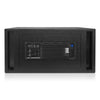 CARME-212SPW2.1 | Dual 12" 2200W Powered PA Folded Horn Subwoofer with 2 Speaker Outputs, DSP, TWS Bluetooth, Birch Plywood, Black - Back Panel