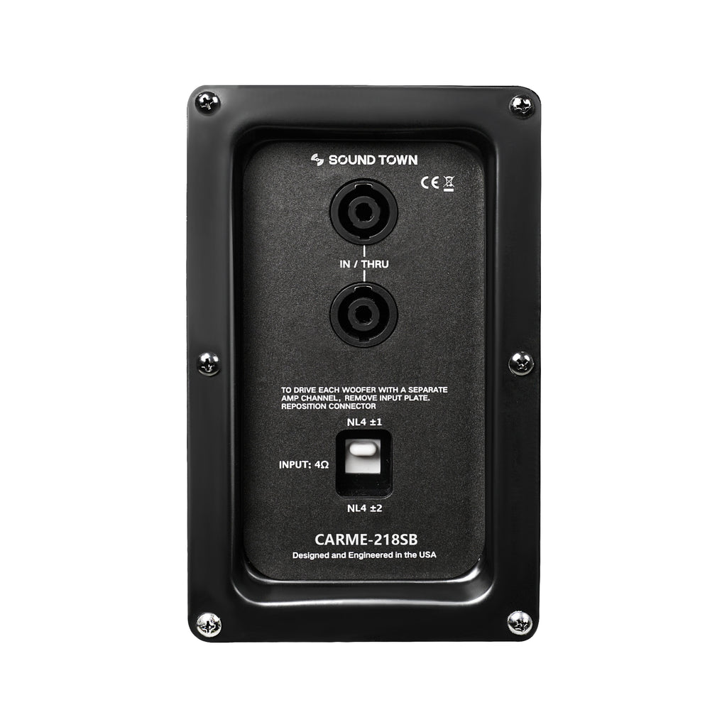 CARME-218SB | Dual 18" 3200W PA/DJ Passive Subwoofer, 4" Voice