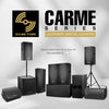 Sound Town CARME-218SBPW CARME Series Professional Audio Passive and Active Compact Speakers and Subwoofers with Plywood and Textured Coating for Stages, Bars, Clubs, Concert