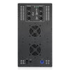 Sound Town CARME-218SBPW | CARME Series Dual 18" 3200W Powered PA Subwoofer w/ 2-Channel Class-D Amplifier and DSP, LPF, 4" Voice Coil, Birch Plywood, Black - Plate Amp