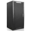 Sound Town CARME-218SBPW | CARME Series Dual 18" 3200W Powered PA Subwoofer w/ 2-Channel Class-D Amplifier and DSP, LPF, 4" Voice Coil, Birch Plywood, Black - Right View, Vertical