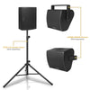 Sound Town CARME-8MM-R | REFURBISHED: CARME SERIES 8" Multipurpose Loudspeaker, w/ Coaxial Compression Driver for Installation, Live Sound, Karaoke, Bar, Church, Versatile Applications, Wall-Mount, Stage Monitor, Floor Standing