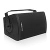 Sound Town CARME-U108BG3 | CARME Series 8" Passive 350W 2-Way Wall-Mount Loudspeaker, Black w/ U Bracket for Commercial Installation, Live Sound, Bar, Church-Horizontal