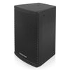 Sound Town CARME-U108BG3 | CARME Series 8" Passive 350W 2-Way Wall-Mount Loudspeaker, Black w/ U Bracket for Commercial Installation, Live Sound, Bar, Church-Left