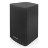 Sound Town CARME-U108BG3 | CARME Series 8" Passive 350W 2-Way Wall-Mount Loudspeaker, Black w/ U Bracket for Commercial Installation, Live Sound, Bar, Church-Left