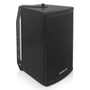 Sound Town CARME-U108BG3 | CARME Series 8" Passive 350W 2-Way Wall-Mount Loudspeaker, Black w/ U Bracket for Commercial Installation, Live Sound, Bar, Church-Right Angle