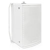 Sound Town CARME-U108WG3 | CARME Series 8" Passive 350W 2-Way Wall-Mount Loudspeaker, White w/ U Bracket for Commercial Installation, Live Sound, Bar, Church-Right Angle