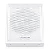 Sound Town CARME-U8MW-R | REFURBISHED: CARME Series 8" Coaxial Passive 2-way Professional PA DJ Stage Monitor Speaker, White with U Mounting Bracket, for Surface-Mount, Installation, Commercial Audio, Live Sound, Bar, Church - Front Grille