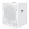 Sound Town CARPO-12DSWPW-R | REFURBISHED: 12" 800W Powered Subwoofer with 2 Speaker Outputs, Plywood Enclosure, White - Left Panel
