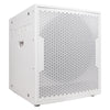 Sound Town CARPO-18SWPW-R | REFURBISHED: 2000W 18" Powered DJ/PA Pro Audio Subwoofer with 2 Speaker Outputs, 4" Voice Coil, White - Right Panel