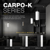 Sound Town CARPO-K Series powered column array speakers for portable and installed sound applications. Supports wall-mounted, pole-mounted, flown, stacked, and expandable configurations with mounting and rigging accessories. Features Class-D amplification, TWS Bluetooth, mic/line and AUX connectivity, and onboard DSP on select models. Built with durable birch plywood in black and white finishes for live stages, houses of worship, restaurants, lounges, auditoriums, and professional audio applications.