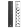 Sound Town CARPO-K12PW | High-Power Powered Wall-Mount Column Line Array Speaker W/ 6x5" Woofers, Dual Compression Drivers, Class-D W/DSP, TWS, Plywood, Black - Internal Driver Diagram