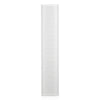 Sound Town CARPO-K12WPW | High-Power Powered Wall-Mount Column Line Array Speaker W/ 6x5" Woofers, Dual Compression Drivers, Class-D W/DSP, TWS, Plywood, White - Front View