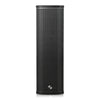 Sound Town CARPO-K3PW-R | REFURBISHED: Powered Wall-Mount Column Line Array Speaker w/ 2x5" Woofers, Dual Compression Drivers, Class-D amp, TWS, Birch Plywood, Black - Front View