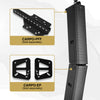 Sound Town CARPO-K8PW | Powered Column Array Loudspeaker w/ 4 x 6.5" Woofers, 1200W, Class-D with DSP & TWS, Wall-Mount for PA Installations, Black - Optional CARPO-EP Extension Brackets and CARPO-PFF Flying Frame
