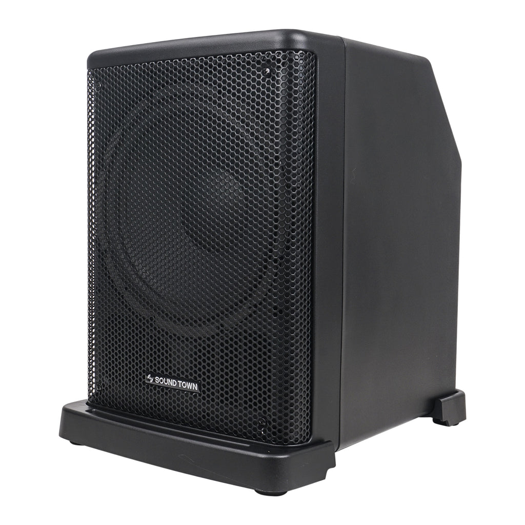 Sound Town CARPO-L2MKT3 Portable Line Array Column PA/DJ System w/ 400W RMS, 12" Powered Subwoofer, 2 x Column Speakers, 1 x Spacer, TWS Bluetooth, 2-Channel Mixer, DSP, Carry Bag  - Bass Module