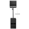 Sound TownCARPO-LA62-12S | Line Array Speaker Set w/ Dual 6.5" Powered Speaker, Dual 6.5" Passive Speaker, 12" Subwoofer, Flying Frame and Stand, Black-Dimension
