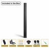 Sound Town CARPO-M106B | Weatherproof Column Array Loudspeaker with 10 x 3" Woofers, 70V/100V/8Ω, Wall-Mount Bracket for Indoor/Outdoor Commercial Installation - Size and Dimensions - Package Contents, Included in the Box