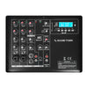 Sound Town CARPO-M12V4 | CARPO SERIES 12" 1400W PA/DJ Powered Subwoofer, 2.1 Channel w/ 2 Speaker Outputs, Built-in Mixer, Plywood, Black - Control Panel, Plate Amp Module