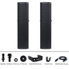 Sound Town CARPO-M12V5 | CARPO Series Pair of Passive Wall-Mount Column Mini Line Array Speakers with 4 x 5” Woofers, Black for Live Event, Church, Conference, Lounge, Installation - Package Contents, Included Accessories
