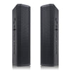 Sound Town CARPO-M12V5 | CARPO Series Pair of Passive Wall-Mount Column Mini Line Array Speakers with 4 x 5” Woofers, Black for Live Event, Church, Conference, Lounge, Installation 