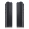 Sound Town CARPO-M12V5 | CARPO Series Pair of Passive Wall-Mount Column Mini Line Array Speakers with 4 x 5” Woofers, Black for Live Event, Church, Conference, Lounge, Installation 