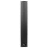 Sound Town CARPO-M64B | CARPO Series Weather-Resistant Compact Aluminum Line Array Column Speaker w/ Wall Mount Bracket, 6 x 3" Woofers, 4 x 1.2" Tweeters, Black - Front Panel, Commercial Audio